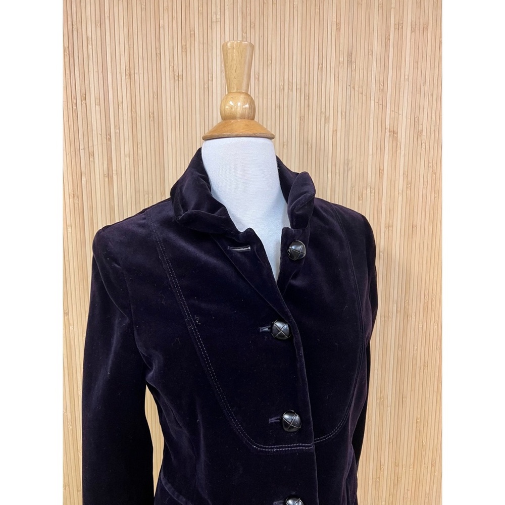 Beautiful Dark Purple Velvet J. Crew Blazer